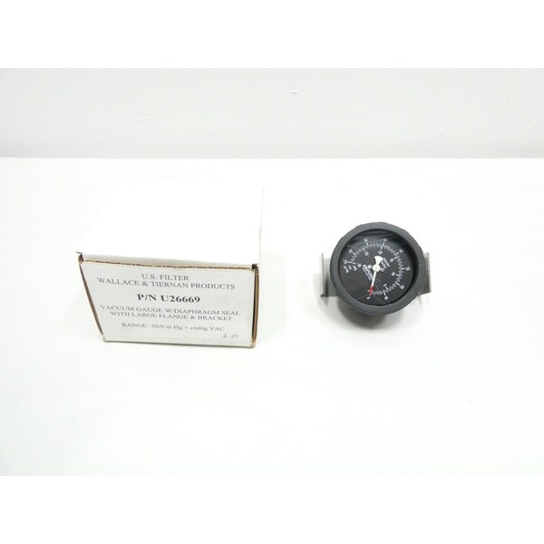 VACUUM GAUGE W/ DIAPHRAGM SEAL -30-0IN-HG PRESSURE GAUGE